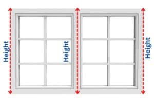 Window height measure