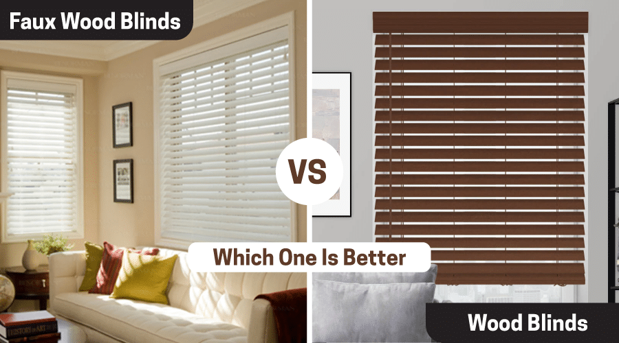 Faux Wood Blinds vs. Wood Blinds 