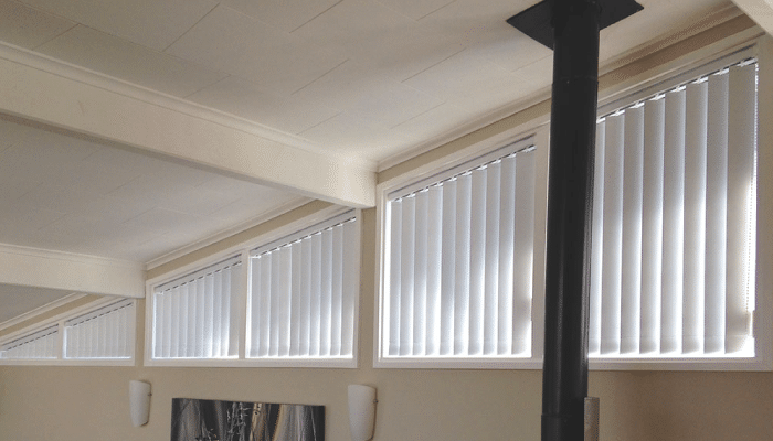 Vertical blinds in  Trapezoid Window